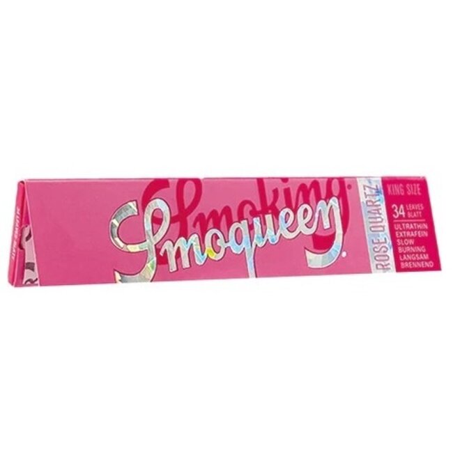 Smoking Smoqueen Rose Quartz Kingsize Rolling Paper Box