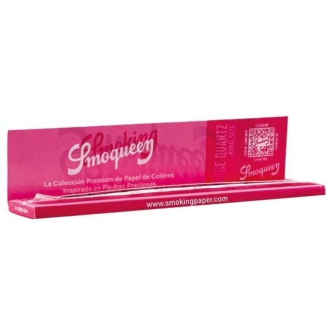 Smoking Smoqueen Rose Quartz Kingsize Rolling Paper Box