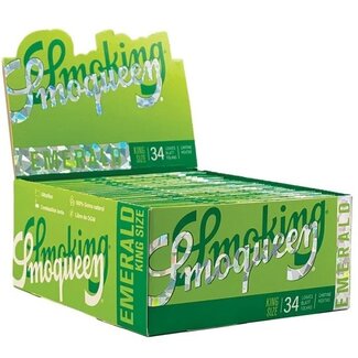 Smoking Smoking Smoqueen Emerald Kingsize Rolling Paper Box