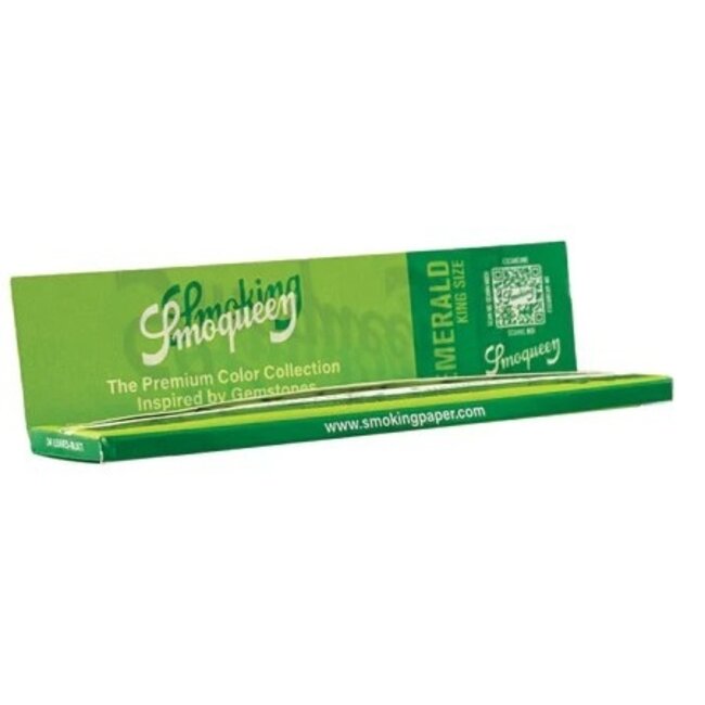 Smoking Smoqueen Emerald Kingsize Rolling Paper Box