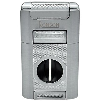 Ronson Aansteker Ronson Giant 4-Jetflame Chrome Brushed