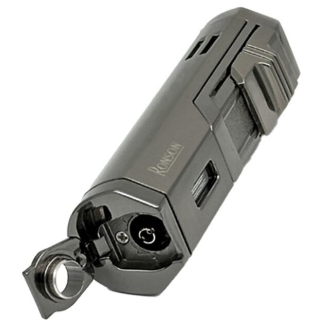 Aansteker Ronson Chinook Triple Jetflame Gun Metal