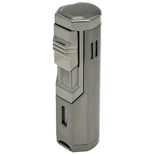 Aansteker Ronson Chinook Triple Jetflame Gun Metal