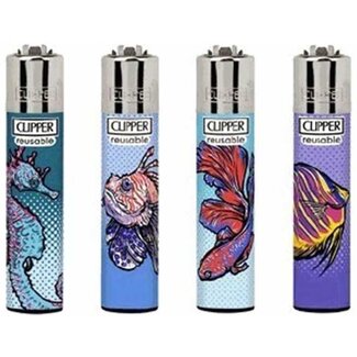 Clipper Set of 4 Clipper Lighters Sea Fish