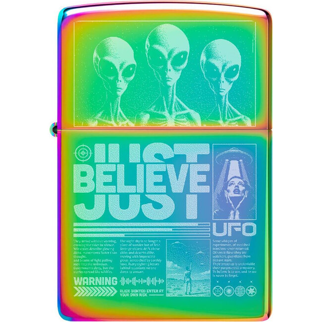 Aansteker Zippo UFO Just Believe