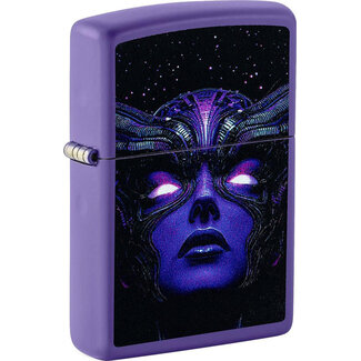 Zippo Aansteker Zippo Cyborg Woman (Black Light)