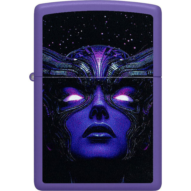 Aansteker Zippo Cyborg Woman (Black Light)