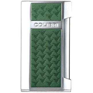 Colibri Aansteker Colibri Mosaic Flat Flame Chrome Green