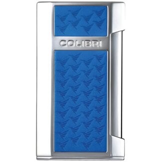 Colibri Aansteker Colibri Mosaic Flat Flame Chrome Blue