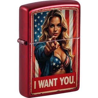 Zippo Aansteker Zippo Candy Apple Red I Want You