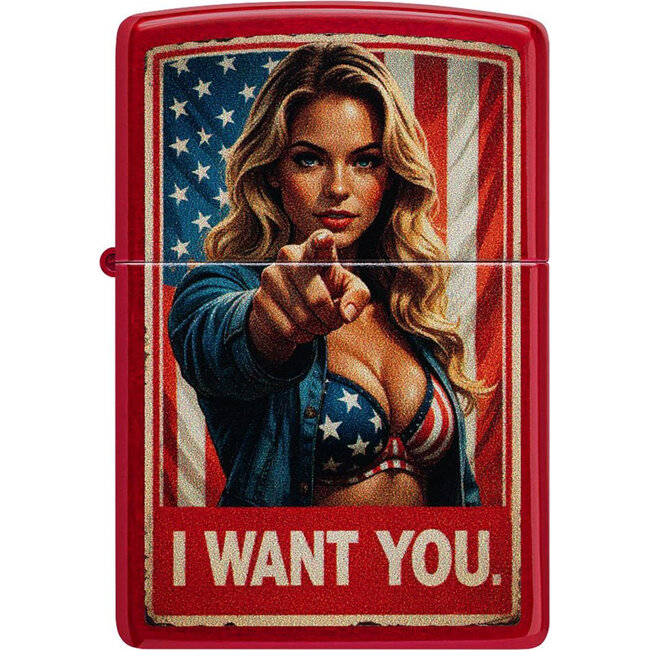Aansteker Zippo Candy Apple Red I Want You