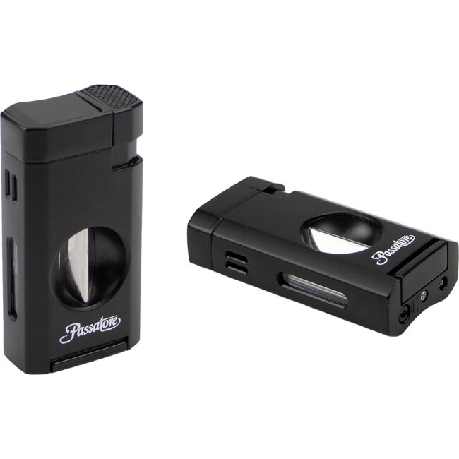 Aansteker Passatore Double Jet-Flame Black