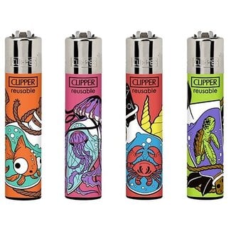 Clipper Set van 4 Clipper Aanstekers Sea Bottles