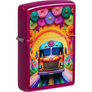 Zippo Aansteker Zippo Candy Raspberry Party Bus Flower Power
