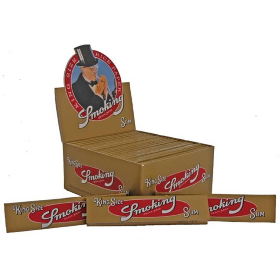 Smoking Kingsize Gold Rolling Paper Box Haddocks