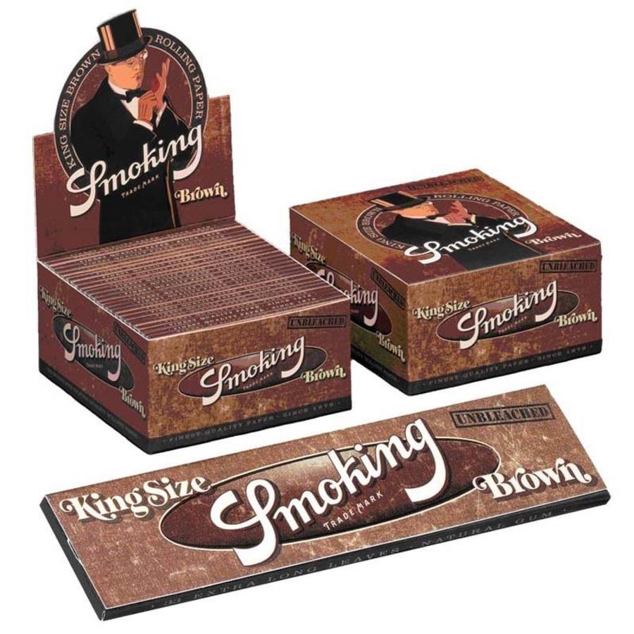 Smoking Kingsize Brown Rolling Paper Box Haddocks