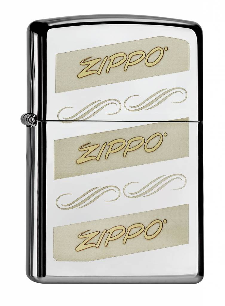 Lighter Zippo Logo Two Tone - Haddocks Lightershop