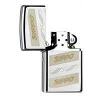 Aansteker Zippo Logo Two Tone