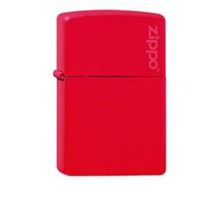 Zippo Lighter Zippo Red Matte with Zippo Logo