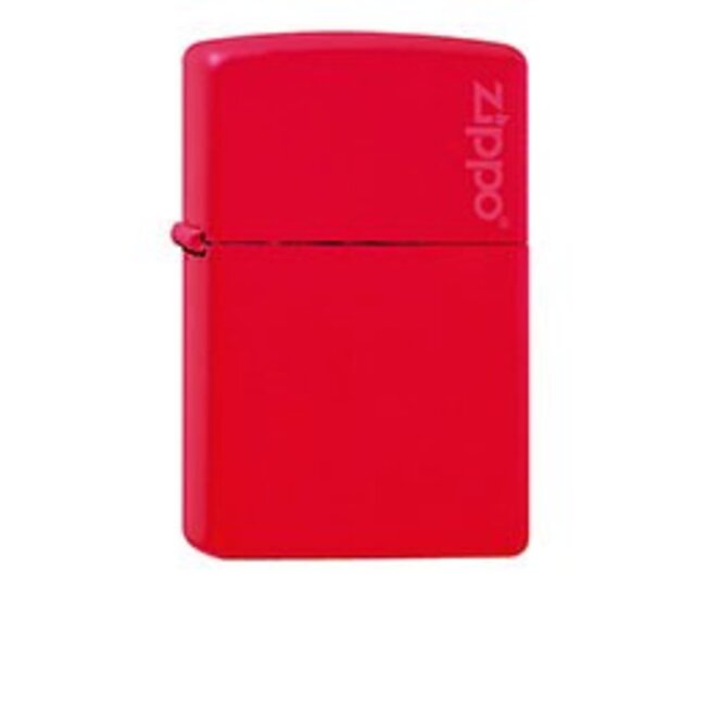 Zippo Lighter Zippo Red Matte with Zippo Logo