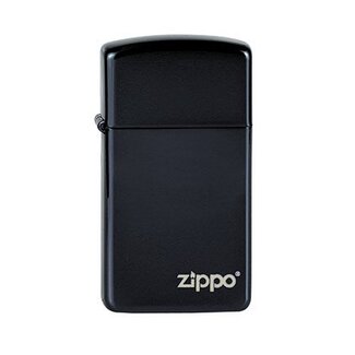 Zippo Aansteker Zippo Slim Ebony with Zippo Logo