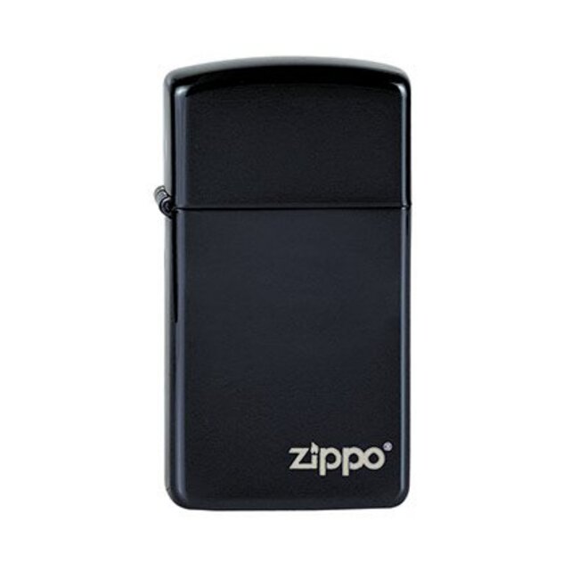 Lighter Zippo Slim Ebony with Zippo Logo