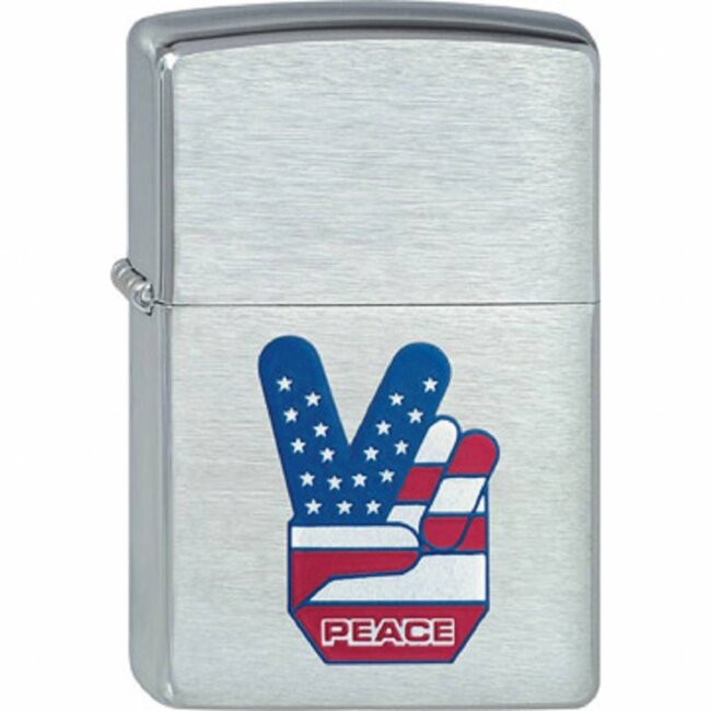 Lighter Zippo Peace Flag
