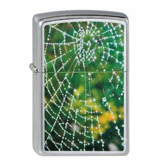 Zippo Aansteker Zippo Spider Web Rain Drops