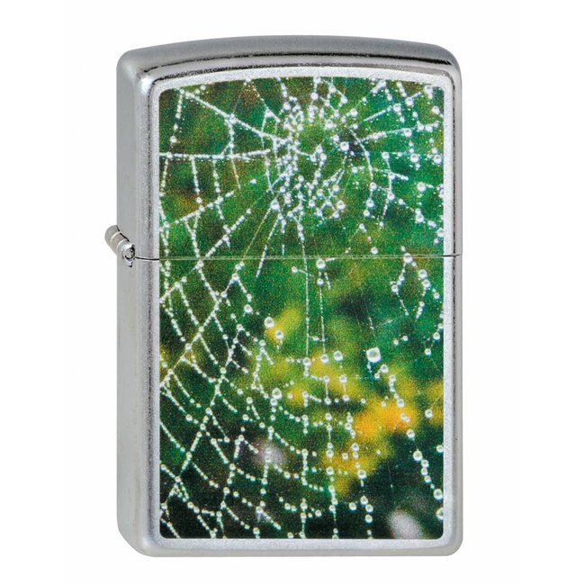 Zippo Aansteker Zippo Spider Web Rain Drops