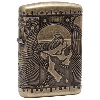 Zippo Lighter Zippo Armor Case Skull Multi Cut