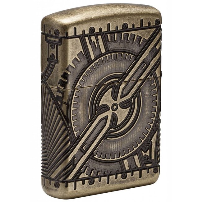 Aansteker Zippo Armor Case Skull Multi Cut