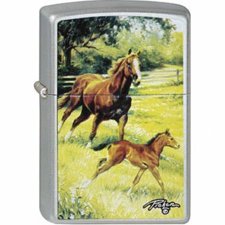 Zippo Lighter Zippo Linda Picken Running Horses