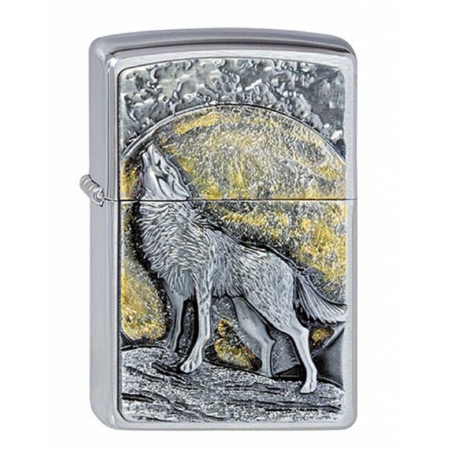 Zippo Lighter Zippo Wolf at Moonlight