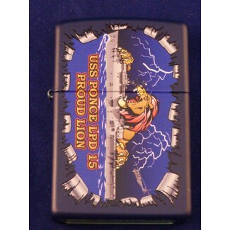 Zippo Lighter Zippo USS Ponce LPD 15 Proud Lion
