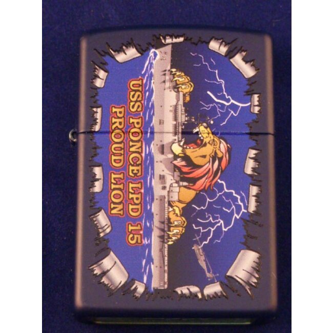 Zippo Aansteker Zippo USS Ponce LPD 15 Proud Lion