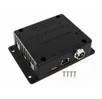 RAM Mount USB Tough-Hub™ Powered USB en Ethernet