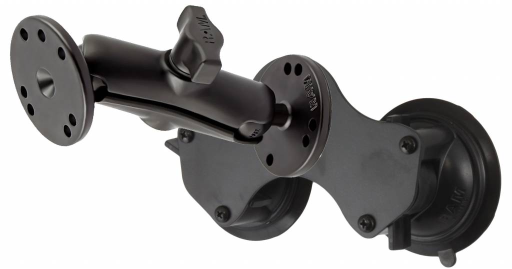RAM Mount Dubbele zuignap met klemhouder set
