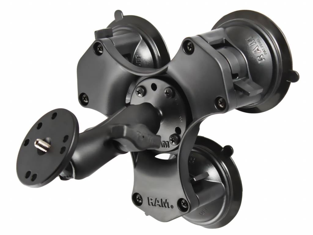 RAM Mount Triple Suction met camera montage kogel RAM-B-202UA