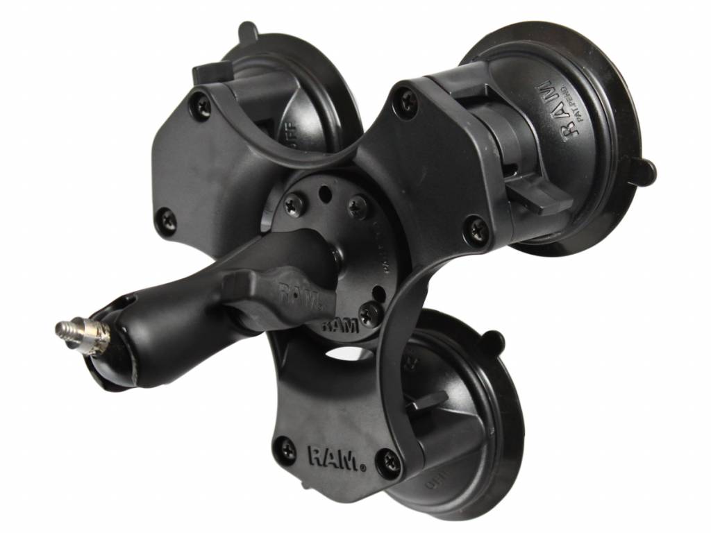RAM Mount Triple Suction met camera montage kogel