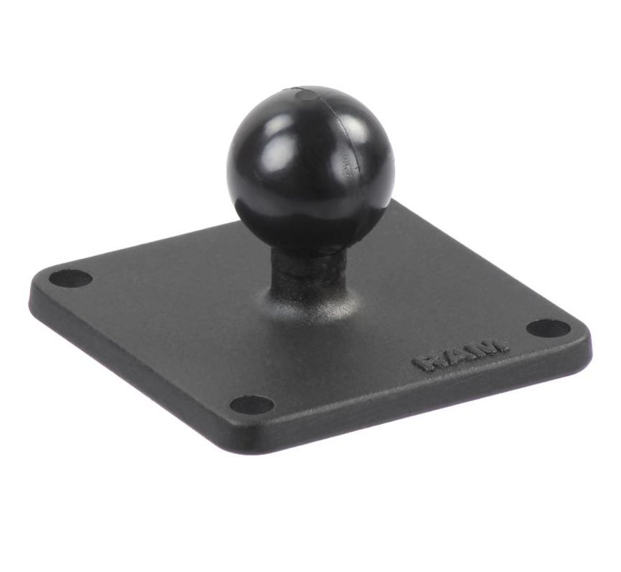 B-Kogel (25 mm) Aluminium Base Vierkant 63,5 x 63,5 mm - RAM-B-202U-2525
