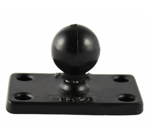 RAM Mount B-Kogel (25 mm) Aluminium Base Rechthoek - RAM-B-202U-1525
