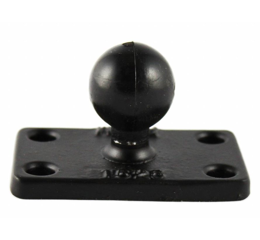B-Kogel (25 mm) Aluminium Base Rechthoek - RAM-B-202U-1525