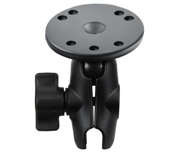 RAM Mount Klemarm Kort met Ronde Basis en B-Kogel (25 mm)