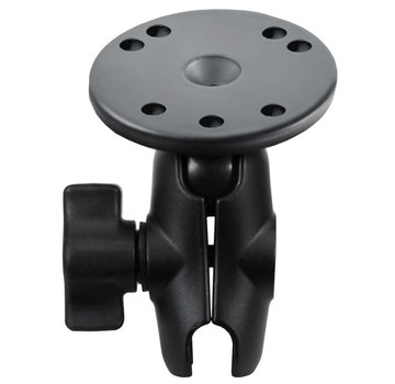 RAM Mount Klemarm Kort met Ronde Basis en B-Kogel (25 mm)