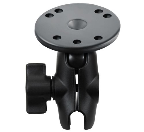 RAM Mount Klemarm Kort met Ronde Basis en B-Kogel (25 mm)