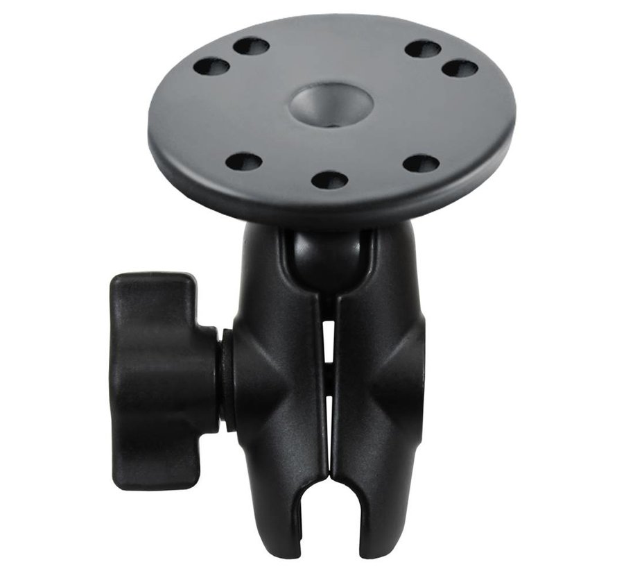 Klemarm Kort met Ronde Basis en B-Kogel (25 mm)