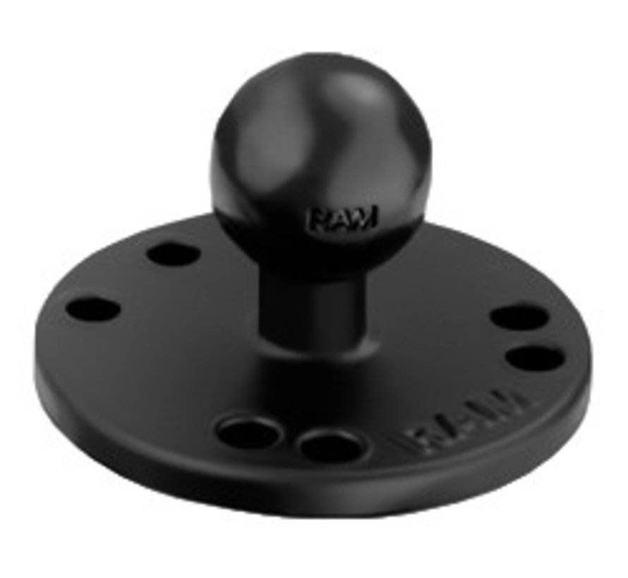 Klemarm Lang met Ronde Basis en B-Kogel (25 mm)