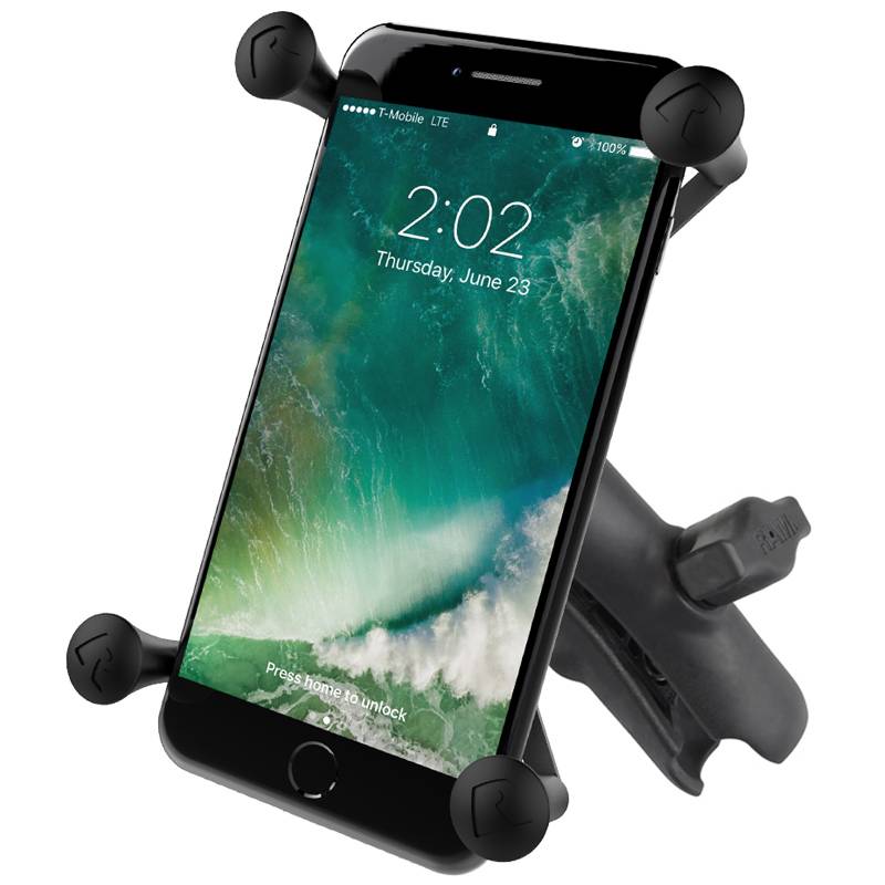 RAM Mount X-Grip large smartphone met klemarm