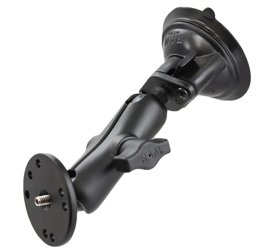 Twist-Lock™ Zuigcupbevestiging met ronde plaat en 1/4 "-20 stud