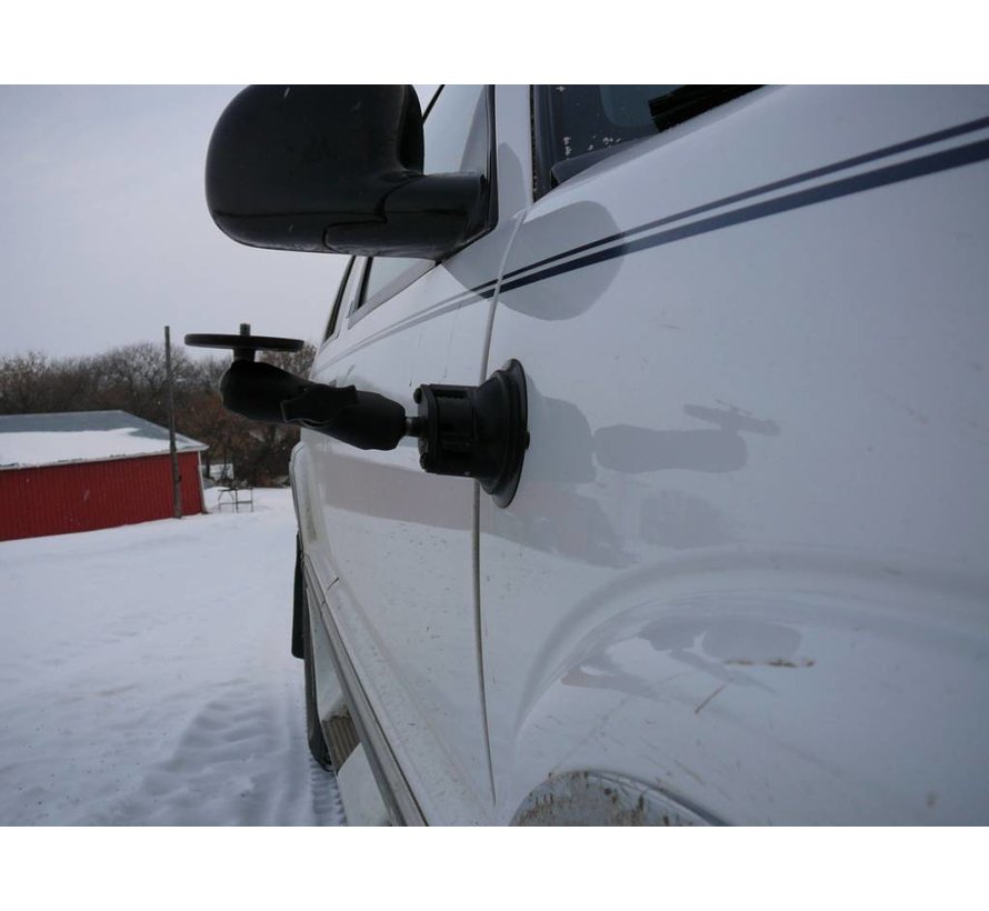 Twist-Lock™ Zuigcupbevestiging met ronde plaat en 1/4 "-20 stud